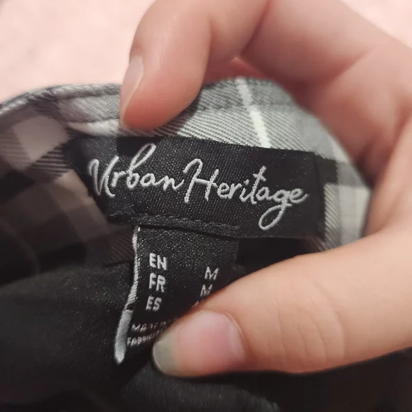 Urban Heritage Black & White Plaid Pleated Skater Skirt - Picture 2 of 2